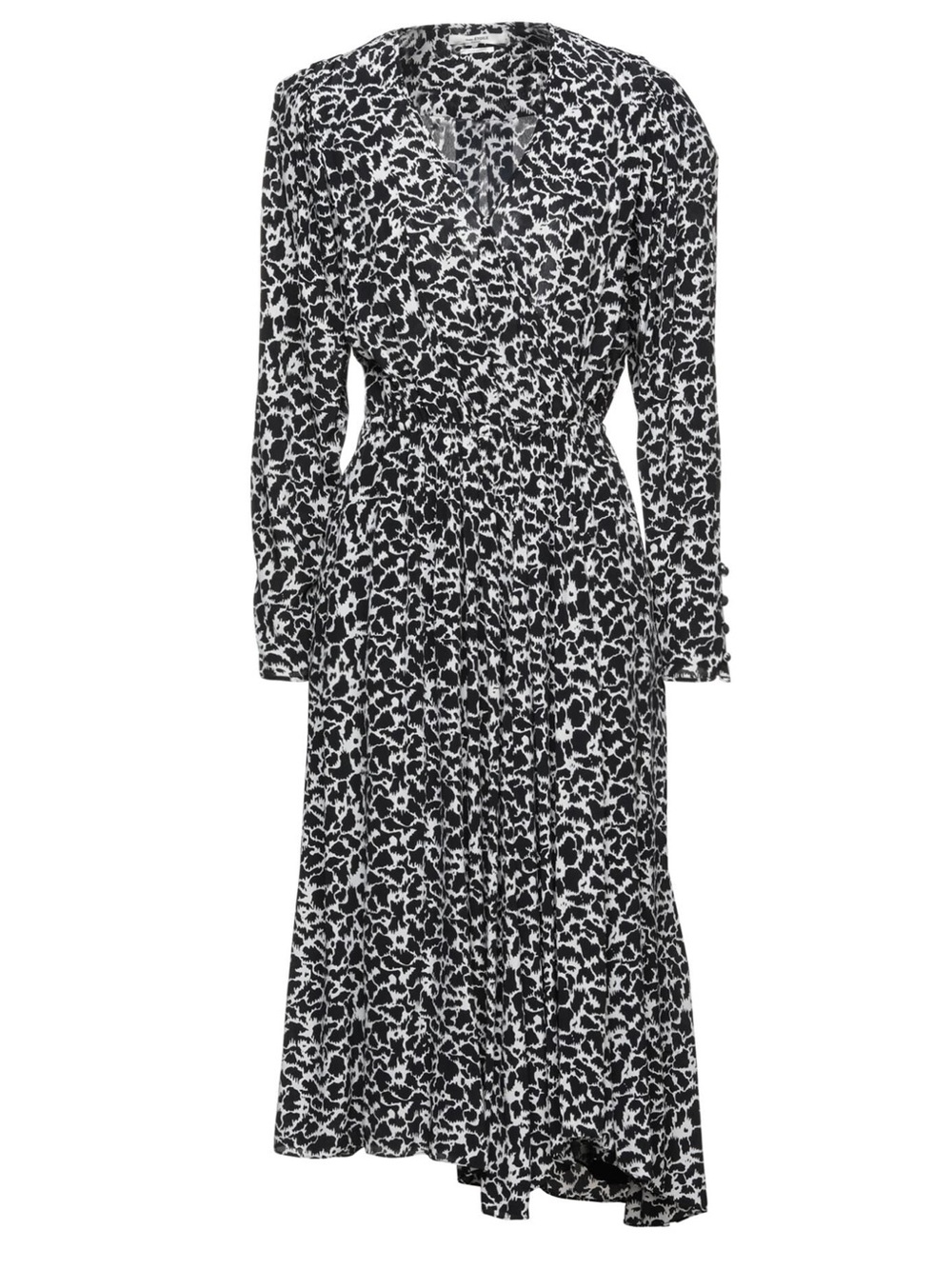 NWT ISABEL MARANT Étoile Serali Printed V-Neck Long Sleeve Dress FR 34 NWT $830